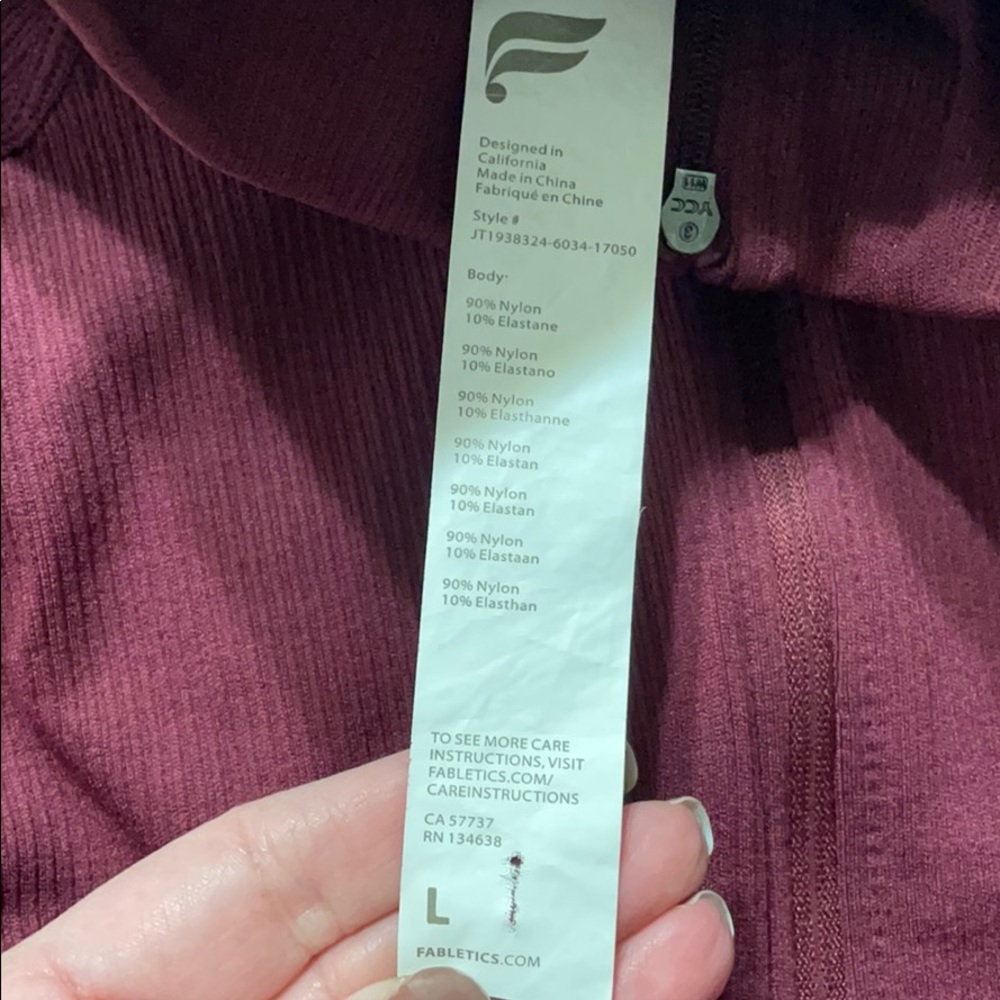 Fabletics zip up - Picture 2 of 4